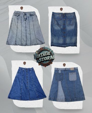 Y2K Denim Classics Midi skirt