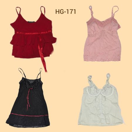 Y2K Unique Romantic Cami tops (HG-171)