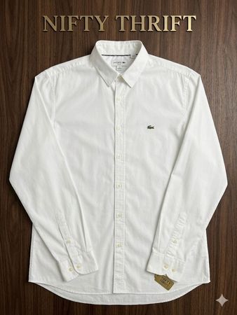 Lacoste Button Up White Shirts