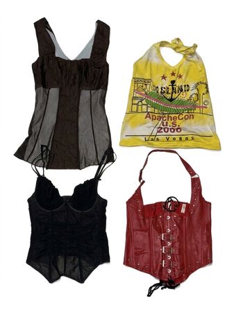 Y2K cami tops