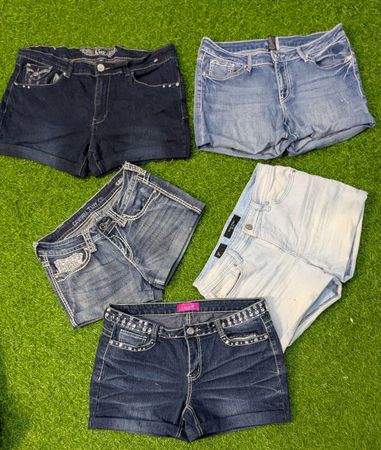 5513 - Upcycled Mini Denim Shorts
