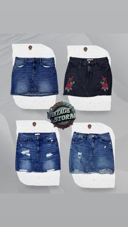 Y2K Denim Dream Midi Skirt