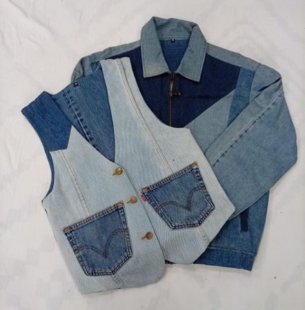CR8364 UPCYCLED LEVI'S DENIM JACKETS
