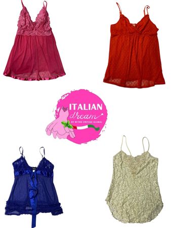 y2k light color lingerie