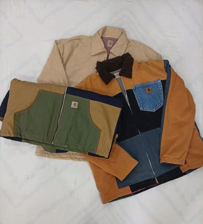 CR8365 UPCYCLED CARHARTT MIX STYLE JACKETS