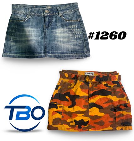 Y2K Denim Skirts . #1260