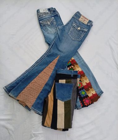 CR8372 UPCYCLED MIX BRANDED STYLE JEANS