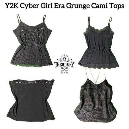 Y2K Cyber Girl Era Grunge Cami Tops TY-027