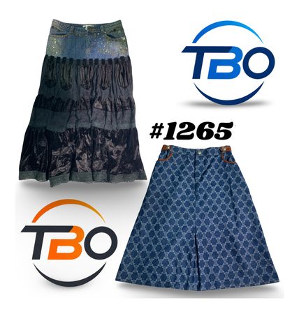Y2K Detailing Denim Skirts. #1265