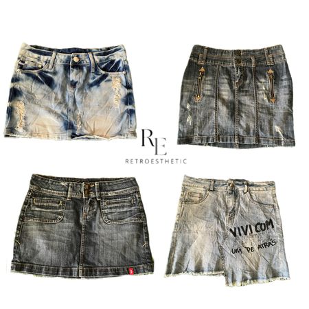 Y2K NYC IT GIRL DENIM MINI SKIRTS RE-3201