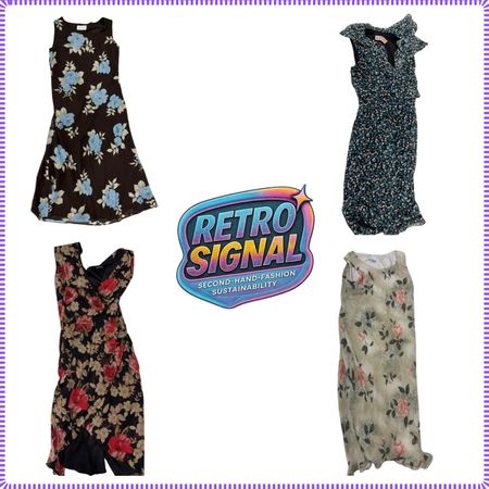 Y2K 90s Floral Dresses