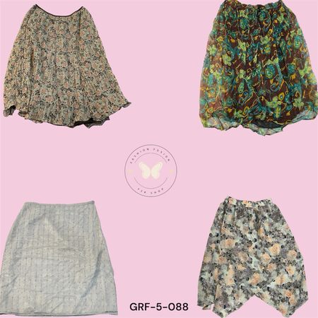 Trendy Korean Fashion Printed Maxi Skirt (GRF-5-089)