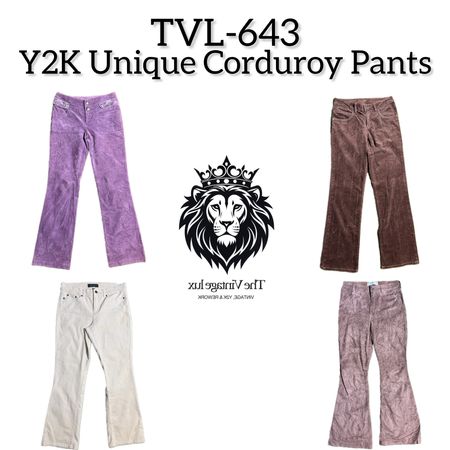 Y2K Unique Corduroy Pants (TVL-643)