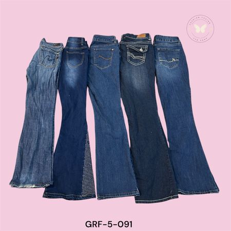 Women’s Casual Low Rise Straight Leg Jean(GRF-5-091)