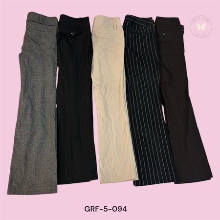 Stylish Y2K Office Trousers for Women – Low Waist Design (GRF-5-094)