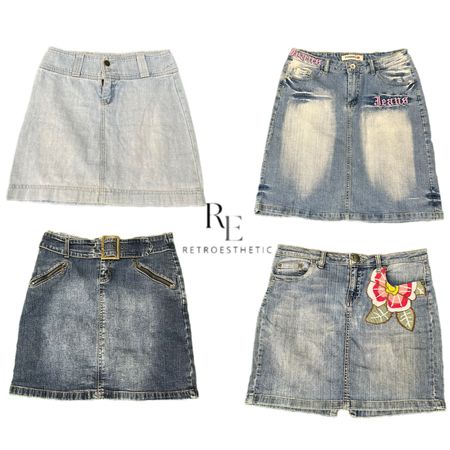 Y2K NYC IT GIRL DENIM MINI SKIRTS RE-3210