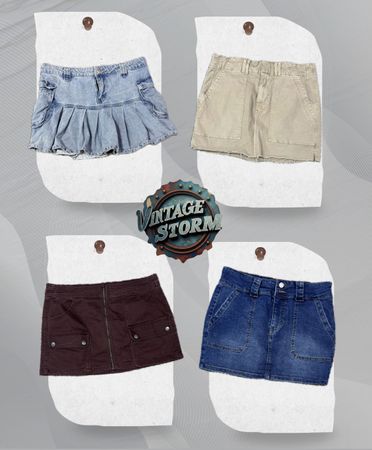 Y2K Downtown Diva Denim Skirt
