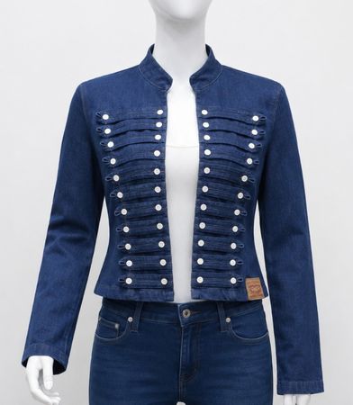 CR1590 Upcycled denim jacket