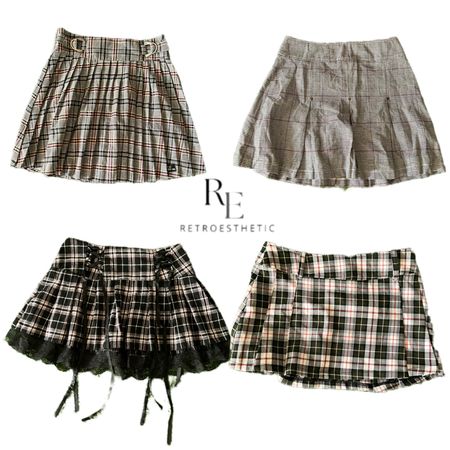 Y2K Gochi vibe Poly Skirts Re-3223