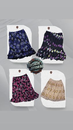 Y2K Boho Express Poly skirt
