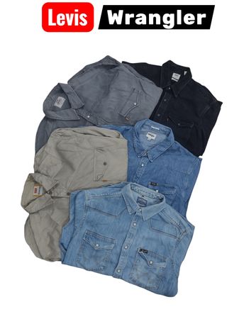 Levis, Wrangler, Lee Denim shirts