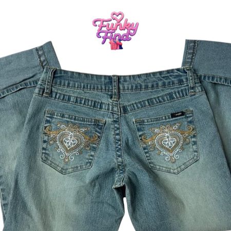 Y2K Embroidery Jeans