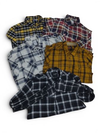 Camisas de franela y lana de marca