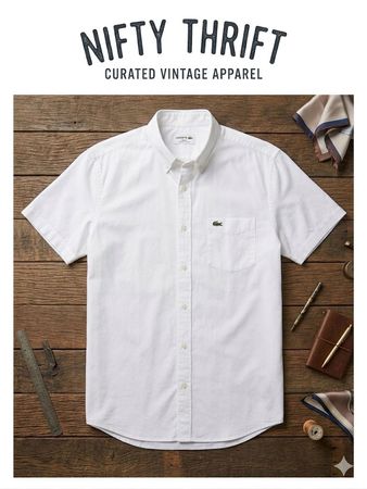 Lacoste White Only Button Up Shirts