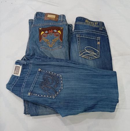 CR8394 Y2K FLARE & STRAIGHT JEANS