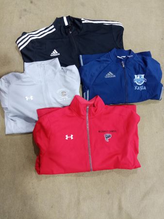 Jaqueta completa com zíper de marca mista