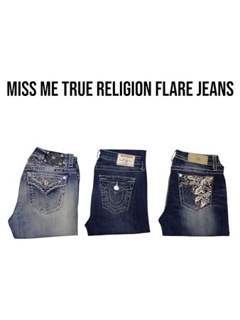 Miss me true religion rock revival Flare jeans