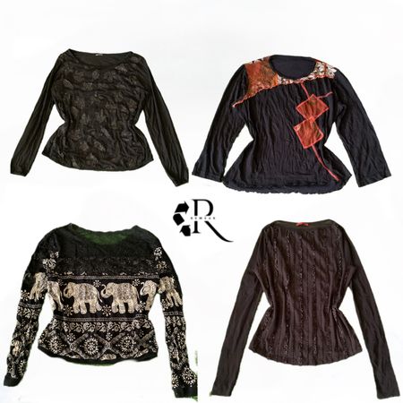Y2k Era Cyber Girl Full  Sleeves Tops RW1952