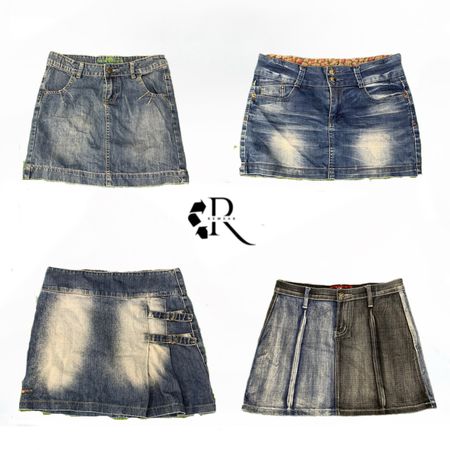 Y2K Paris Hilton Era Girl Denim Mini Skirts RW1953