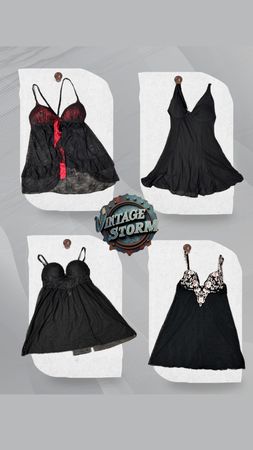 Y2K Black Lace Cami Tops