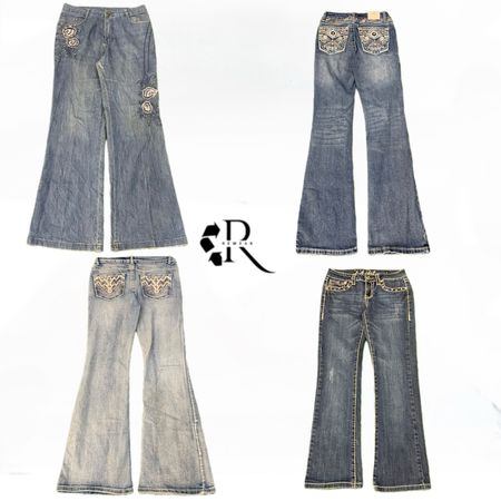 Y2K Unique Flare Girl Jeans RW1955