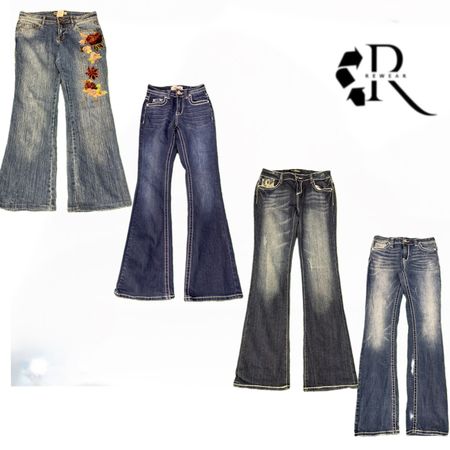 Y2K Era Cyber Girl Denim Jeans RW1958