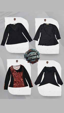 Y2K Elegant Poly Blouse