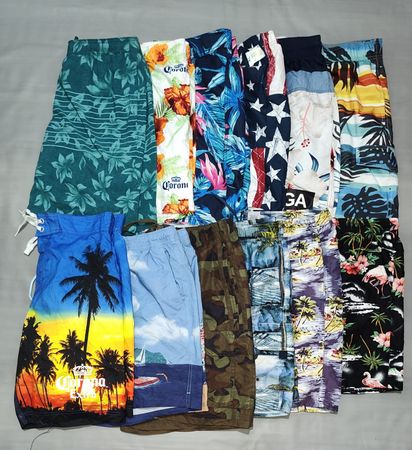 Hawaiian summing printed shorts