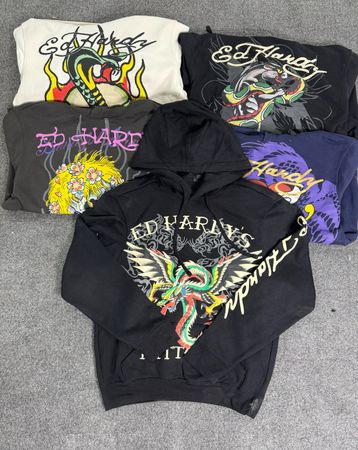 Ed hardy mens pull over hoodies