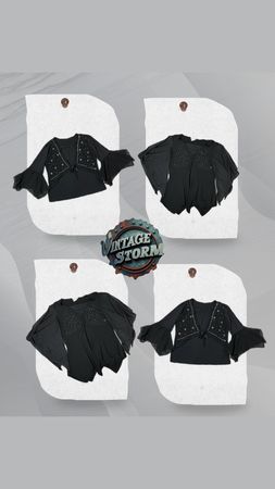 Y2K Gothic Style Poly Blouse