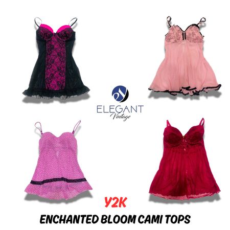 Y2K Enchanted Bloom Cami Tops - EV0605
