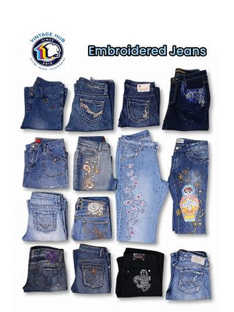 Embroidered Jeans