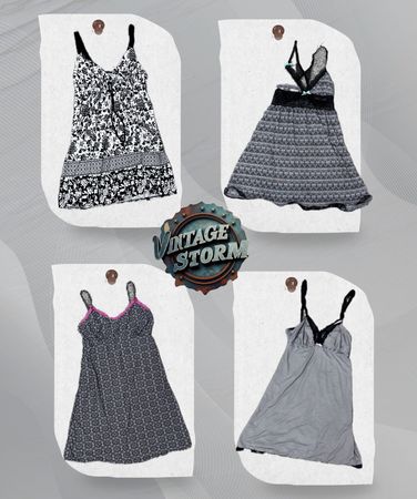 Y2K Black And Bloom Cami Tops