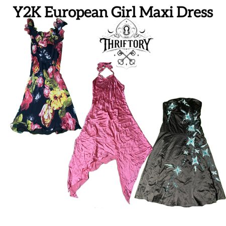 Y2K European Girl Maxi Dress TY-029