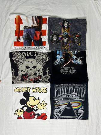 Rock band tees