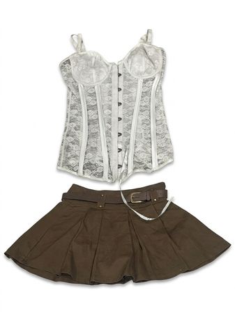 (FV-1422) Y2K Corsets & Mini Skirts