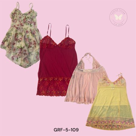 Y2K Streetwear Printed Mesh Dress for Girls(GRF-5-109)