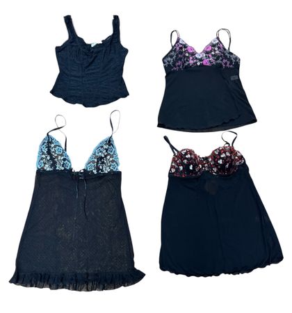 Y2K Black Cami  20 pcs At 869