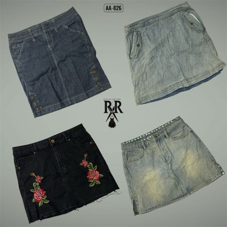 Y2K Britney Era Denim Mini Skirts (AA-826)