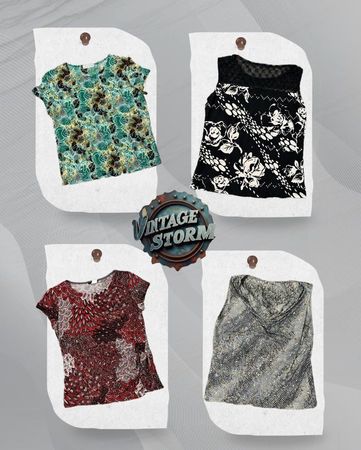 Y2K Lush Fantasy Poly Blouse